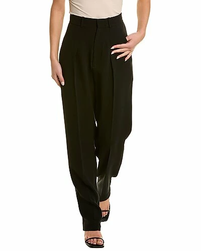 St. John Pleated Silk Pant Women