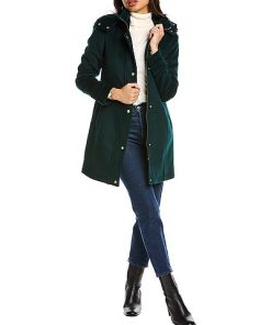 Cole Haan Ded Wool-Blend Coat Women