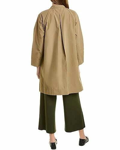 EILEEN FISHER Petite Stand Collar Coat Women - Image 2
