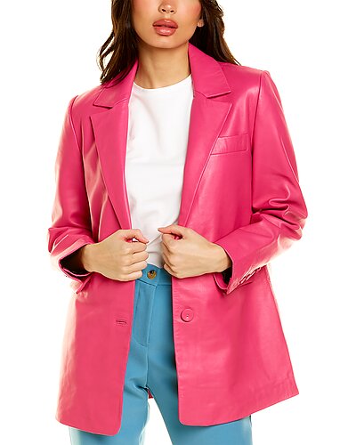 Kiki Leather Blazer Women Walter Baker Kiki Leather Blazer Women -Anne Klein-shop 1411689843 RLLD 1
