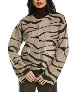 Rebecca Taylor Zebra Jacquard Cropped Wool Jacket Women 4 Rebecca Taylor Zebra Jacquard Cropped Wool Jacket Women -Anne Klein-shop 1411698765 RLLD 3