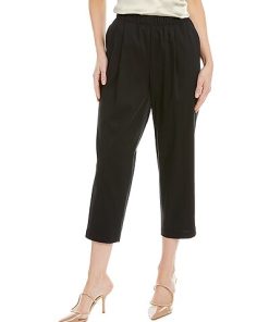Lafayette 148 New York Ashland Cropped Linen & Wool-Blend Pant Women