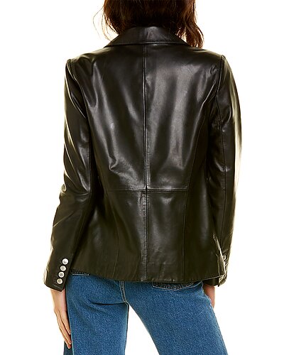 Marley Leather Blazer Women Walter Baker Marley Leather Blazer Women -Anne Klein-shop 1411727649 RLLD 2