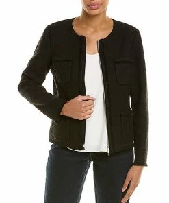 Lafayette 148 New York Benji Linen-Blend Jacket Women