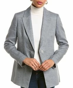 Lafayette 148 New York Heather Linen Jacket Women