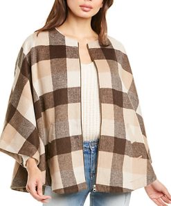 Lilla P D Wool-Blend Cape Jacket Women