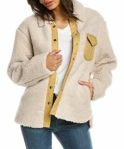 Rag & Bone Elliot Sherpa Shirt Jacket Women