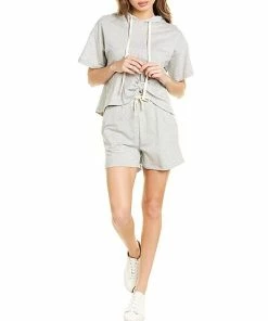 Lea & Viola 2pc Hoodie & Short Set Women