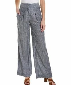 Max Studio Easy Leg Linen-Blend Trouser Women