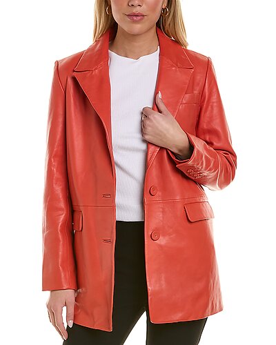 Kiki Leather Blazer Women Walter Baker Kiki Leather Blazer Women -Anne Klein-shop 1411783987 RLLD 1