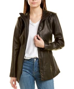 Cole Haan Leather Jacket Women
