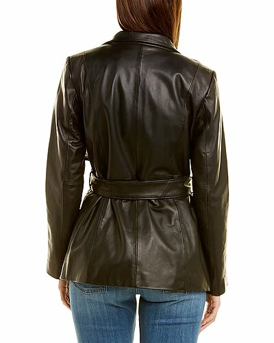 Cole Haan Leather Jacket Women - Image 2