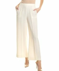 St. John Draped Twill Pant Women