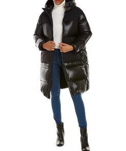 THEORY Combo Puffer Coat Women