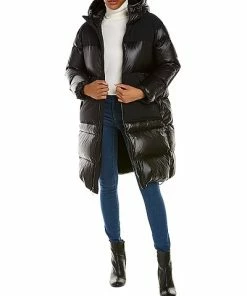 THEORY Combo Puffer Coat Women