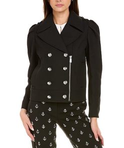 Michael Kors Bonded Wool-Blend Peacoat Women -Anne Klein-shop 1411840887 RLLD 3