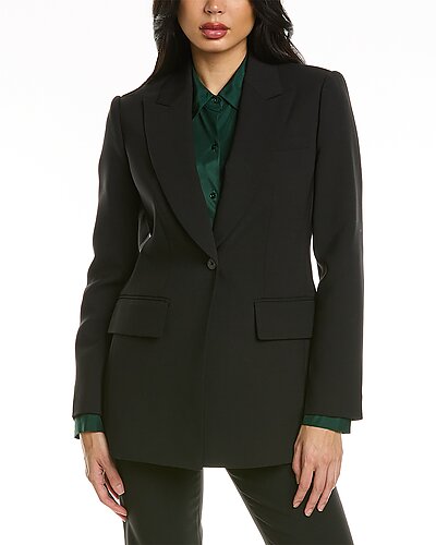fined Suiting Wool-Blend Blazer Women Rebecca Taylor Fined Suiting Wool-Blend Blazer Women -Anne Klein-shop 1411848196 RLLD 3