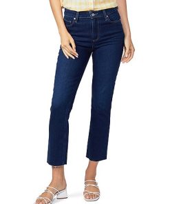 Paige Denim Cindy Crop Raw Hem Straight Women