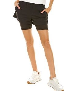 WeWoreWhat Solid Windbreaker Biker Short Women