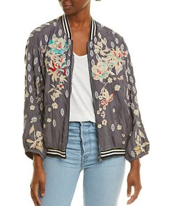 Johnny Was Nancy Reversible Bomber Jacket Women