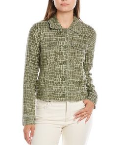 Tommy Bahama Crocotiles Two Palm Linen Jacket Women