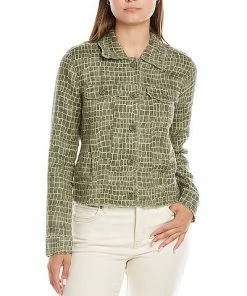 Tommy Bahama Crocotiles Two Palm Linen Jacket Women