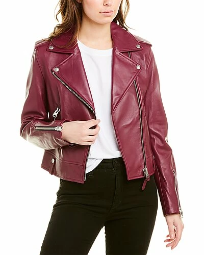 Mackage Classic Leather Moto Jacket Women