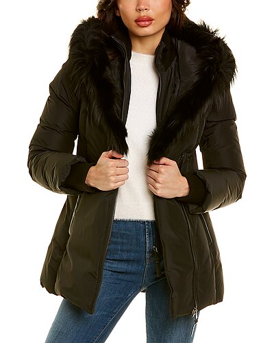 Adali Hooded Leather-Trim Jacket Women Mackage Adali Hooded Leather-Trim Jacket Women -Anne Klein-shop 1411910938 RLLD 1