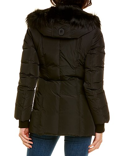 Adali Hooded Leather-Trim Jacket Women Mackage Adali Hooded Leather-Trim Jacket Women -Anne Klein-shop 1411910938 RLLD 2