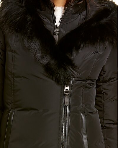 Adali Hooded Leather-Trim Jacket Women Mackage Adali Hooded Leather-Trim Jacket Women -Anne Klein-shop 1411910938 RLLD 4