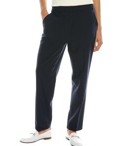 St. John Tropical Wool-Blend Tapered Pant Women