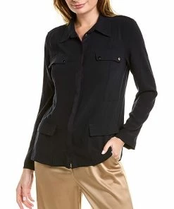 Elie Tahari Utility Shirt Jacket Women