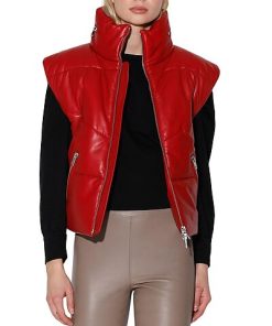 Walter Baker Landon Leather Vest Women