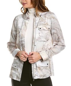 Elie Tahari Marble Hooded Jacket Women