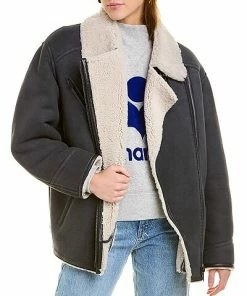Isabel Marant Étoile Adagio Suede & Shearling Coat Women