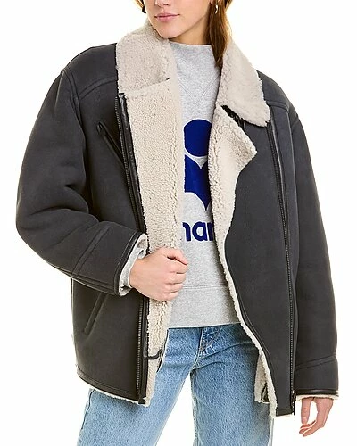 Isabel Marant Étoile Adagio Suede & Shearling Coat Women