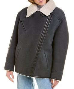 Isabel Marant Étoile Adagio Suede & Shearling Coat Women -Anne Klein-shop 1453392090 RLLD 3